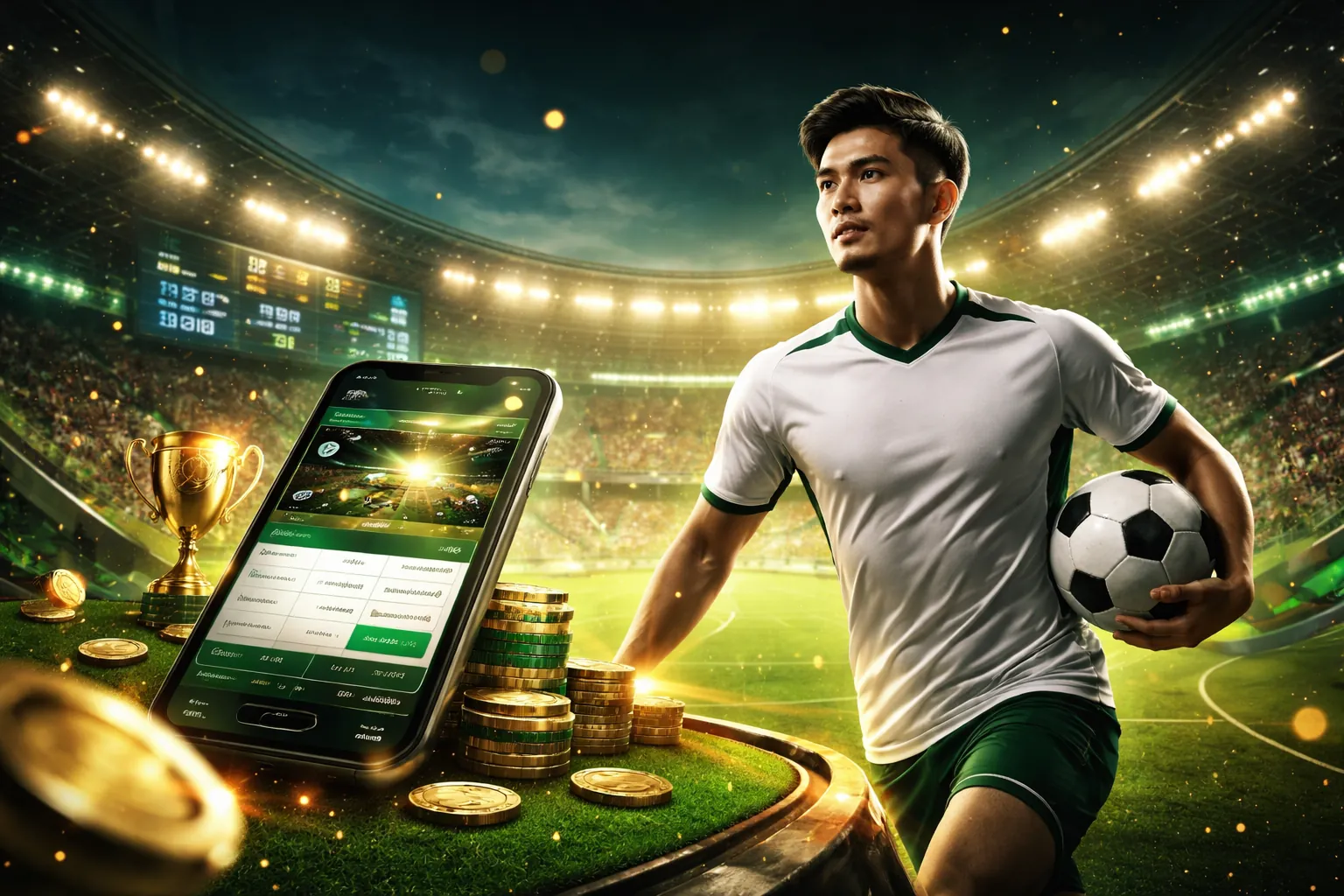 Hình nền trang chủ 1 Win với các hoạt động cá cược sôi động